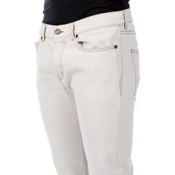 Saint Laurent Paris D18 M/SL-LW Jeans 34 Mens Off White Defect New - Picture 16 of 16